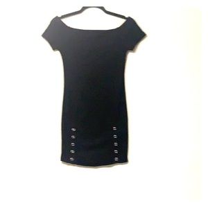 Black mini dress